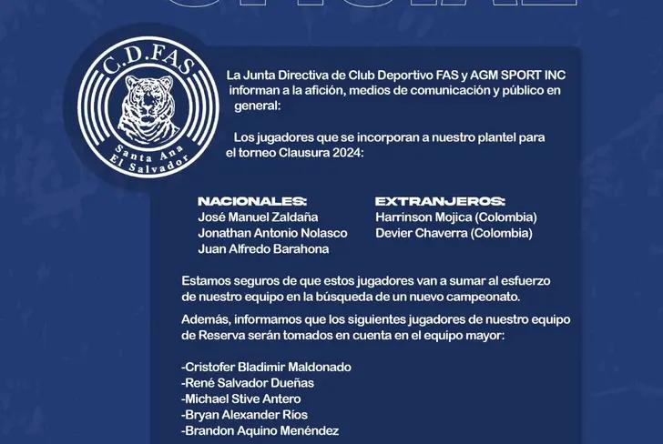 Vía X: Club Deportivo FAS